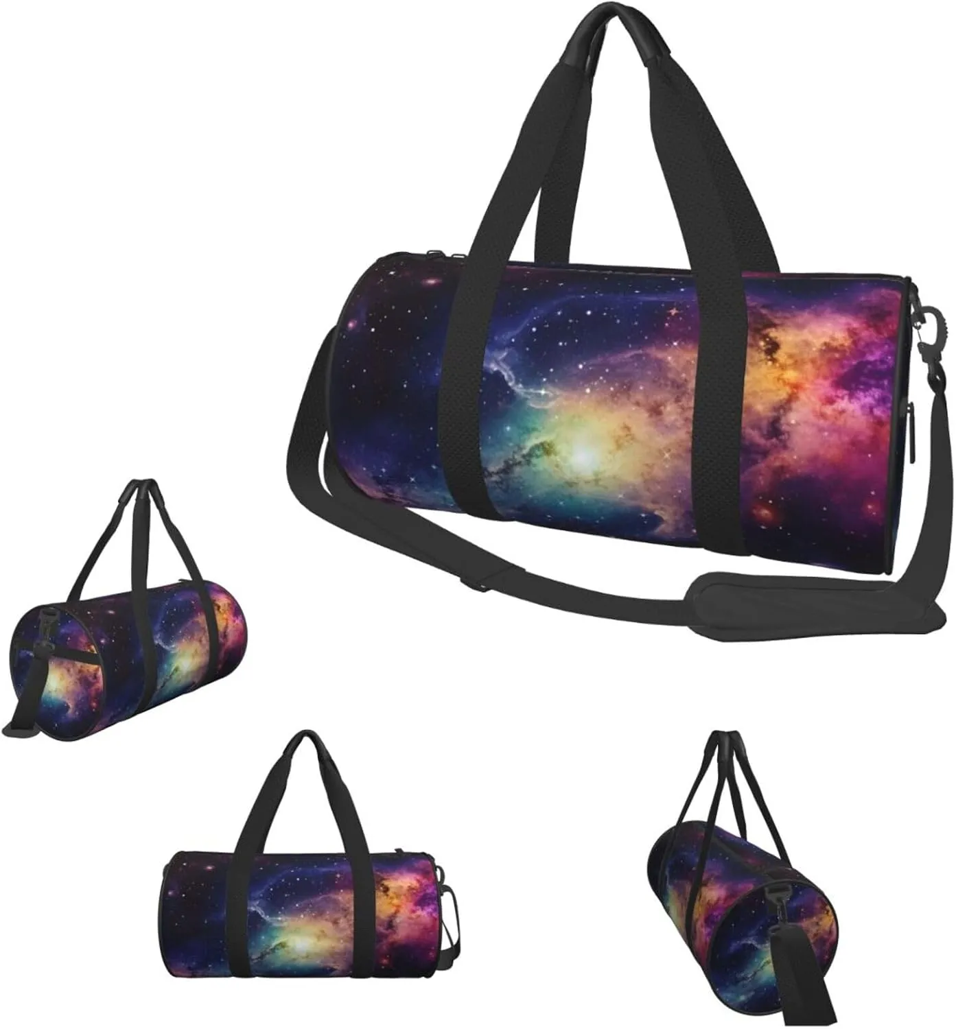 Duffle Bags Galaxy in The Universe Gym Bag for Men Women Waterproof Travel Duffle Bags Convertible Carry on Garment Bag for Travel Sports