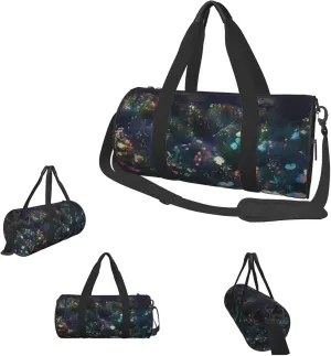Duffle Bags Moonlight Garden Gym Bag for Men Women Waterproof Travel Duffle Bags Convertible Carry on Garment Bag for Travel Sports