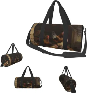 Duffle Bags Roast Chicken Hen Farm Gym Bag for Men Women Waterproof Travel Duffle Bags Convertible Carry on Garment Bag for Travel Sports
