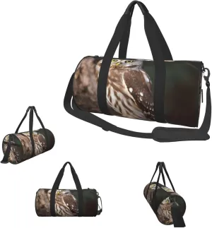 Duffle Bags Wildlife Animal Owl Gym Bag for Men Women Waterproof Travel Duffle Bags Convertible Carry on Garment Bag for Travel Sports