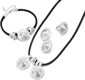 Ethiopian New Jewelry Sets Eritrean Engagement Bride Wedding Habesha Luxury Jewelry Africa Sudan