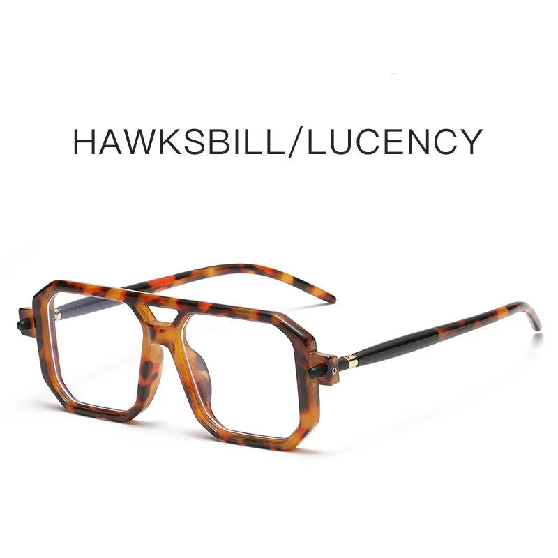 Fashion Double Beam Square Sunglasses