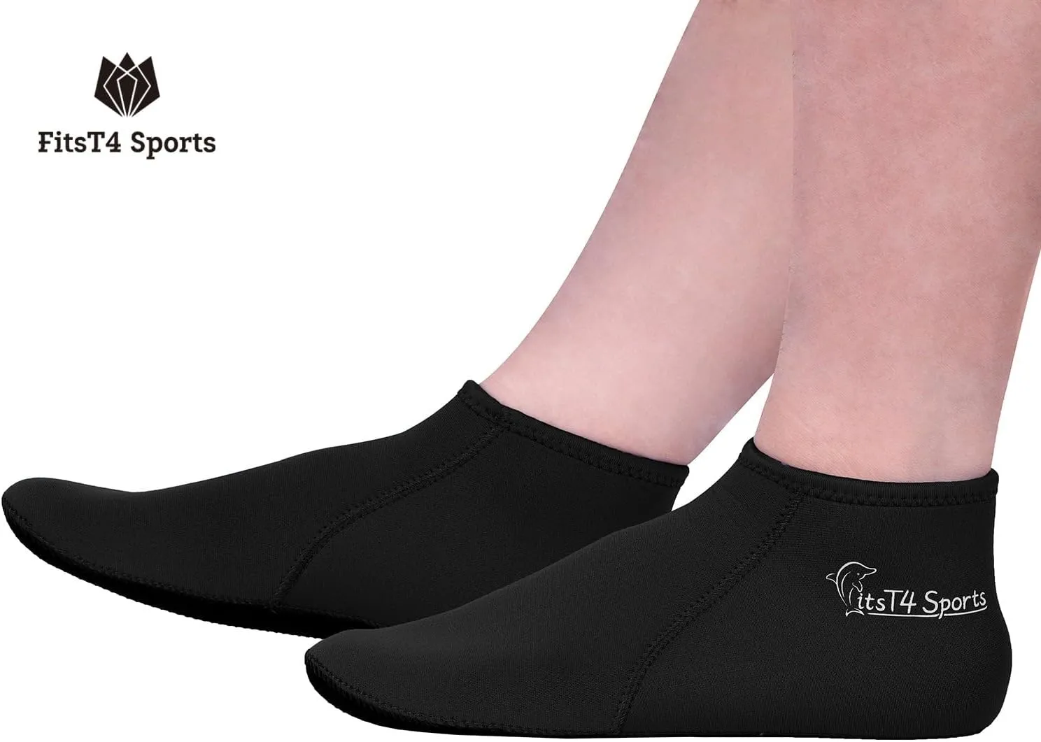 FitsT4 Sports Neoprene Water Socks 3mm Snorkel Fin Anti-Slip Sock Swim Men Women Dive Wetsuit Booties