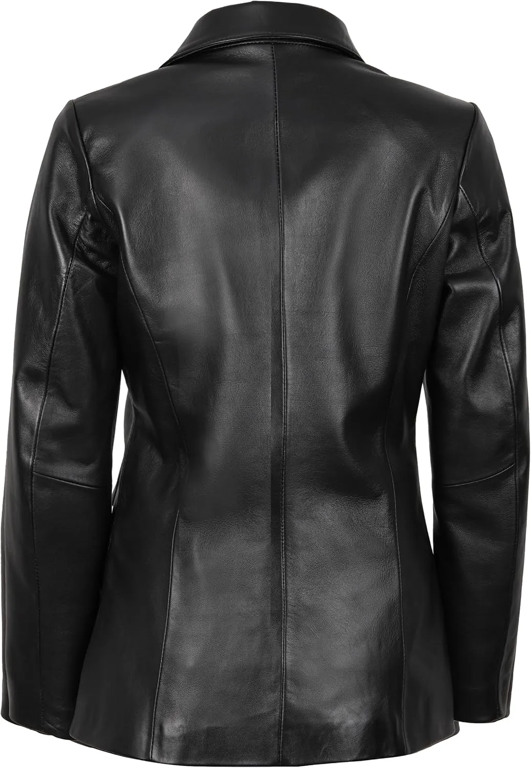 fjackets Leather Blazers for Women - Real Lambskin Leather Jackets Womens - Premium Blazers for Women Business & Casual