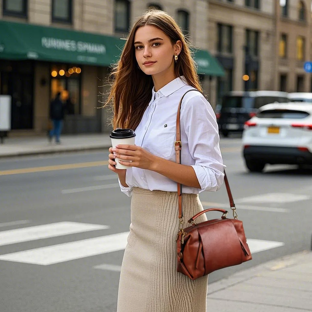 Genuine Leather Crossbody Bags for Women Wristlets Handbags Purse Small Satchel Clutch Shoulder Bag