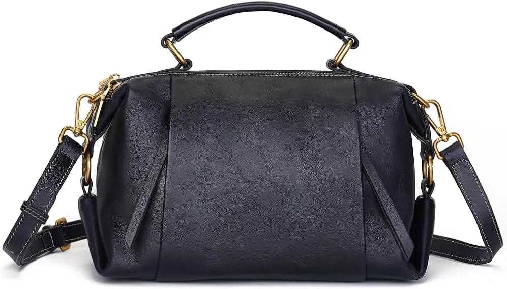 Genuine Leather Crossbody Bags for Women Wristlets Handbags Purse Small Satchel Clutch Shoulder Bag