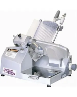 German Knife GS-12M 12" Heavy Duty Gravity Feed Manual Slicer - 1/2 HP