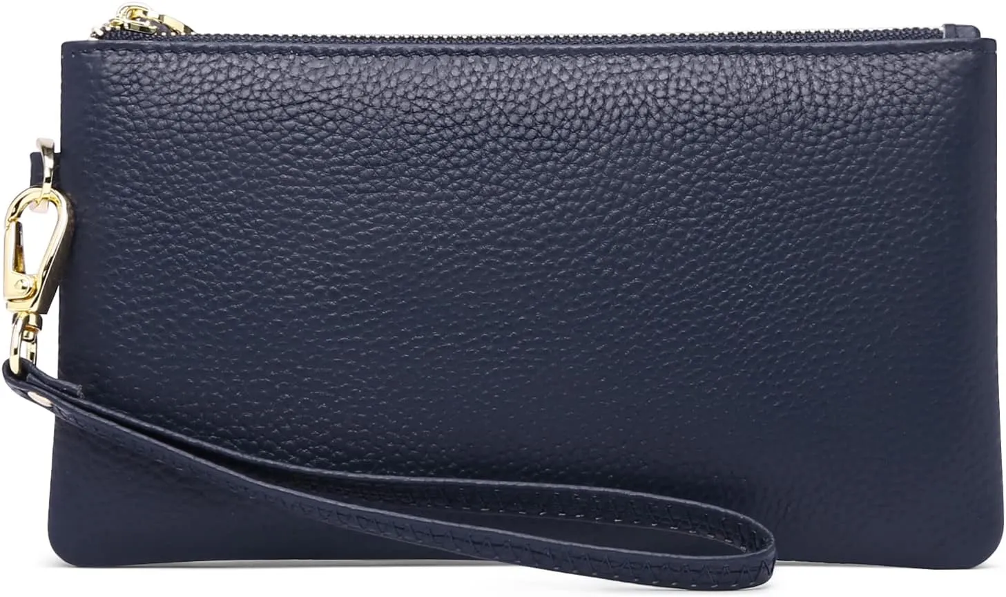 GOIACII Women's Wristlet Clutch Slim Leather Wallet RFID Blocking Handbag