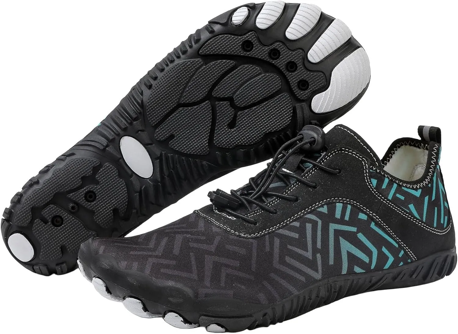 Grounded Footwear for Women Hike Barefoot Shoes Wide Toe Box Zero Drop Summer Beach Shoes Casual Comfortable Walking Shoe Non Slip Neuropathy Socks for Women Lightweight Breathable Sneakers 2025