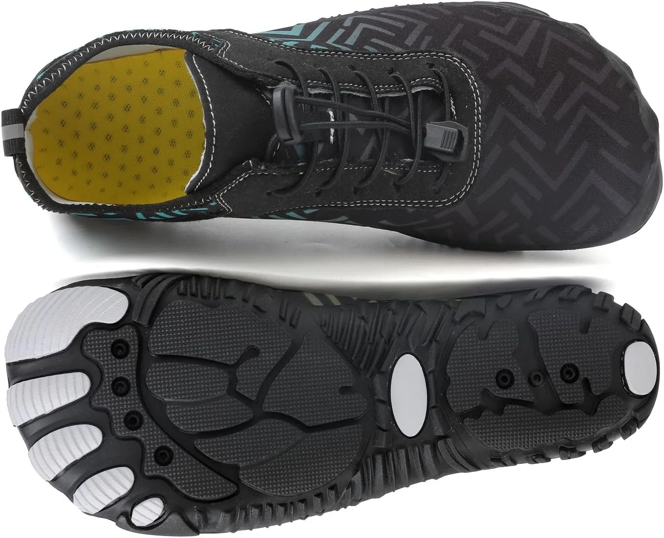 Grounded Footwear for Women Hike Barefoot Shoes Wide Toe Box Zero Drop Summer Beach Shoes Casual Comfortable Walking Shoe Non Slip Neuropathy Socks for Women Lightweight Breathable Sneakers 2025