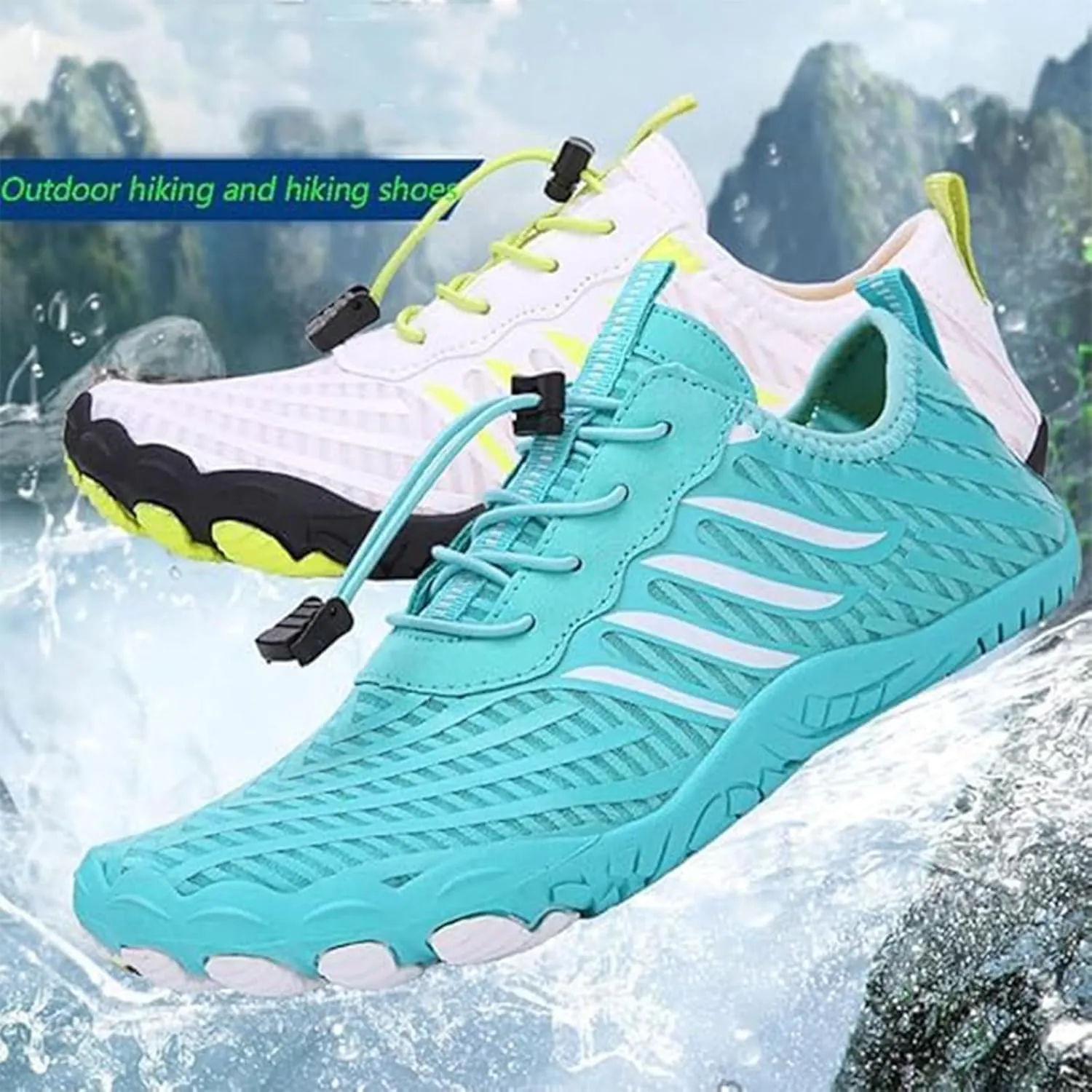 Grounded Footwear for Women Men, Quick Dry Hike Footwear Barefoot Shoes, Comfortable Wide Toe Box Non-Slip Trail Running