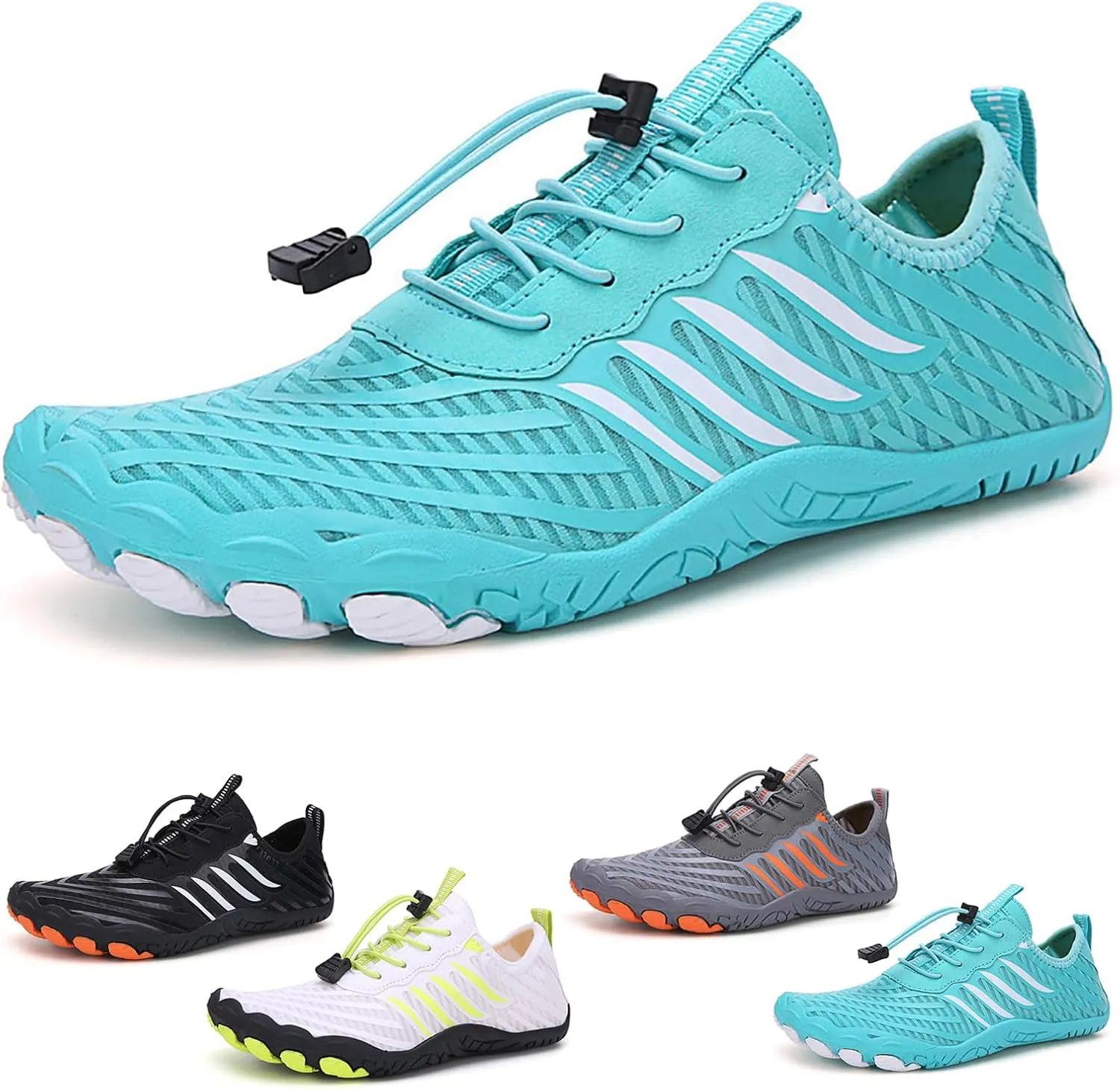 Grounded Footwear for Women Men, Quick Dry Hike Footwear Barefoot Shoes, Comfortable Wide Toe Box Non-Slip Trail Running