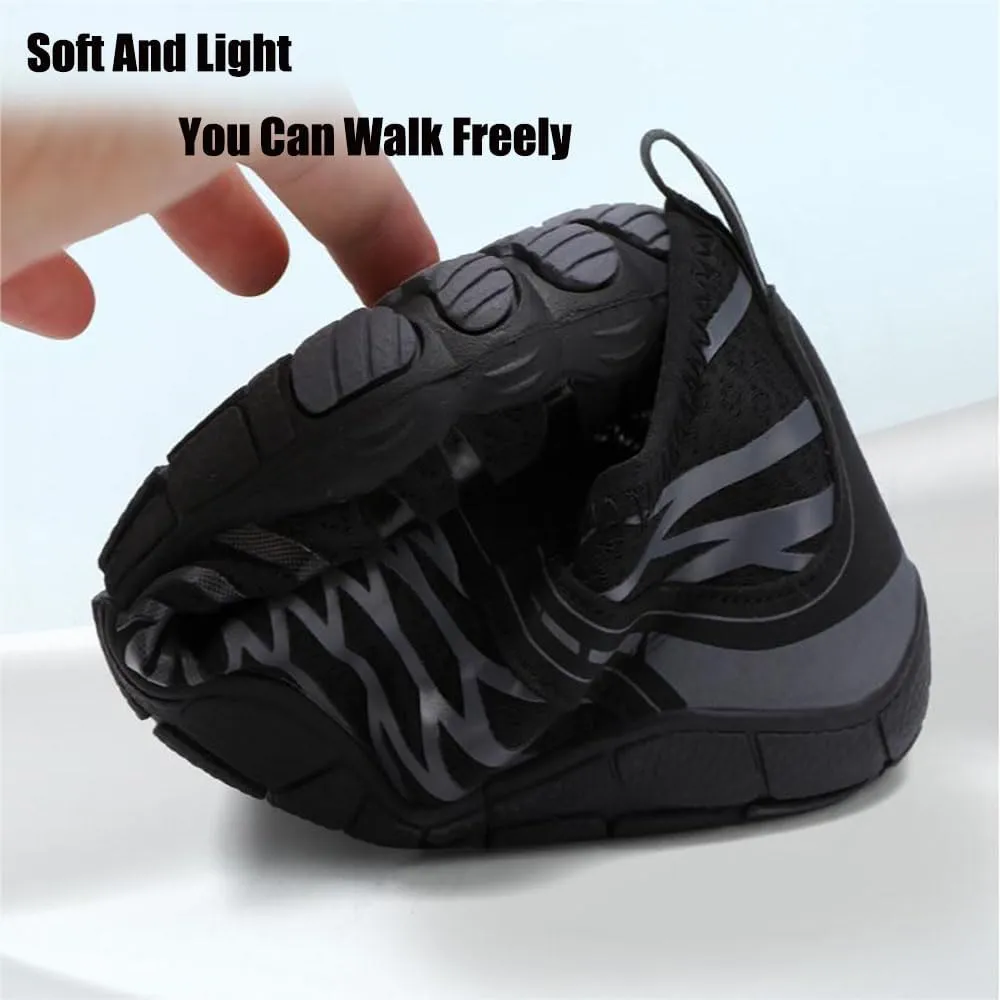 Grounding Shoes with Copper, Women Men Waterproof Trail Running Healthy & Non-Slip Barefoot Shoes, Slip-On Hike Footwear Minimalist Athletic