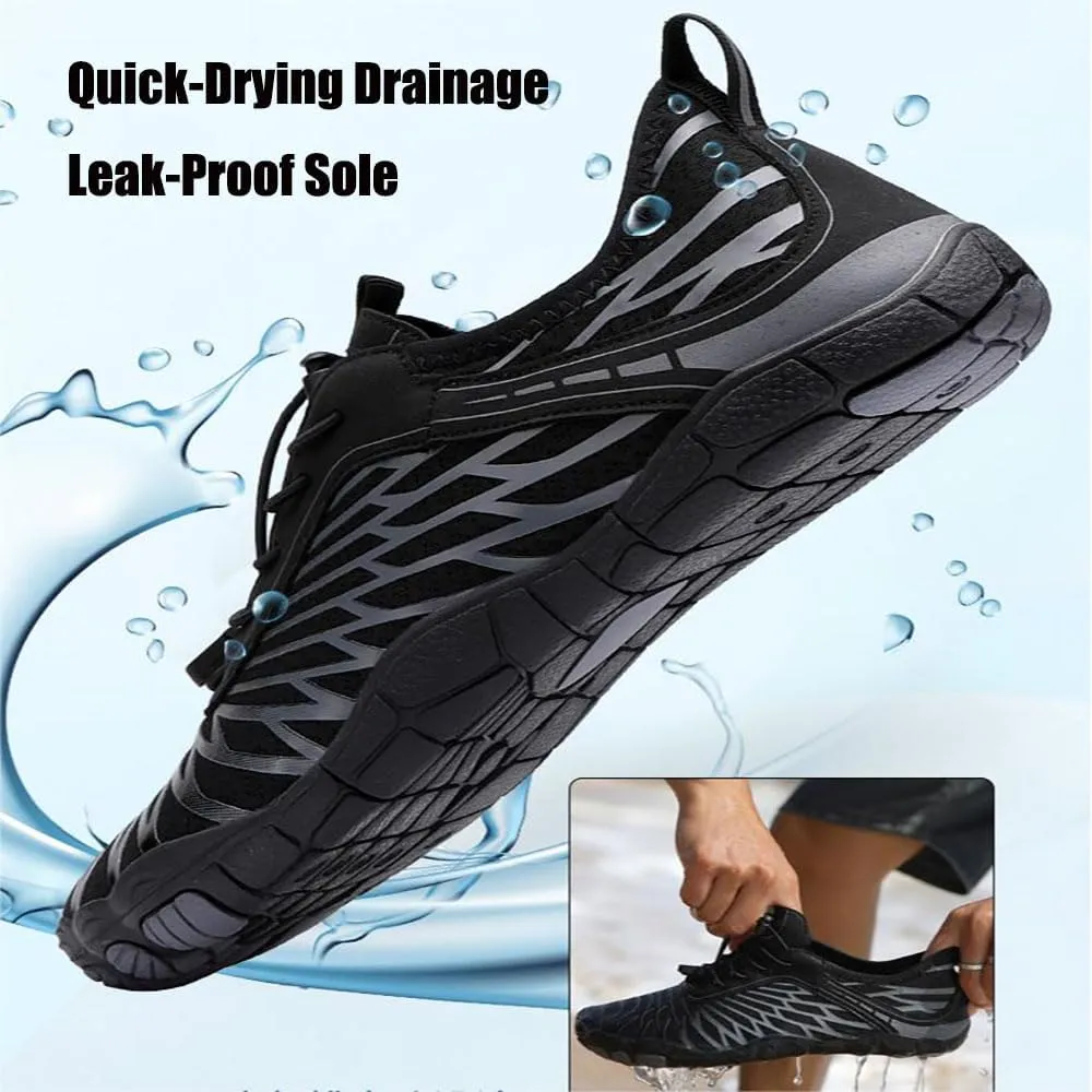 Grounding Shoes with Copper, Women Men Waterproof Trail Running Healthy & Non-Slip Barefoot Shoes, Slip-On Hike Footwear Minimalist Athletic