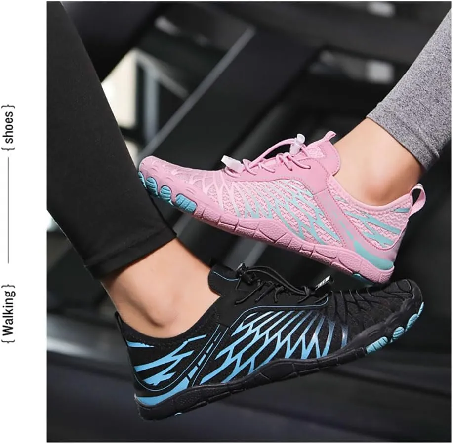Grounding Shoes with Copper, Women Men Waterproof Trail Running Healthy & Non-Slip Barefoot Shoes, Slip-On Hike Footwear Minimalist Athletic
