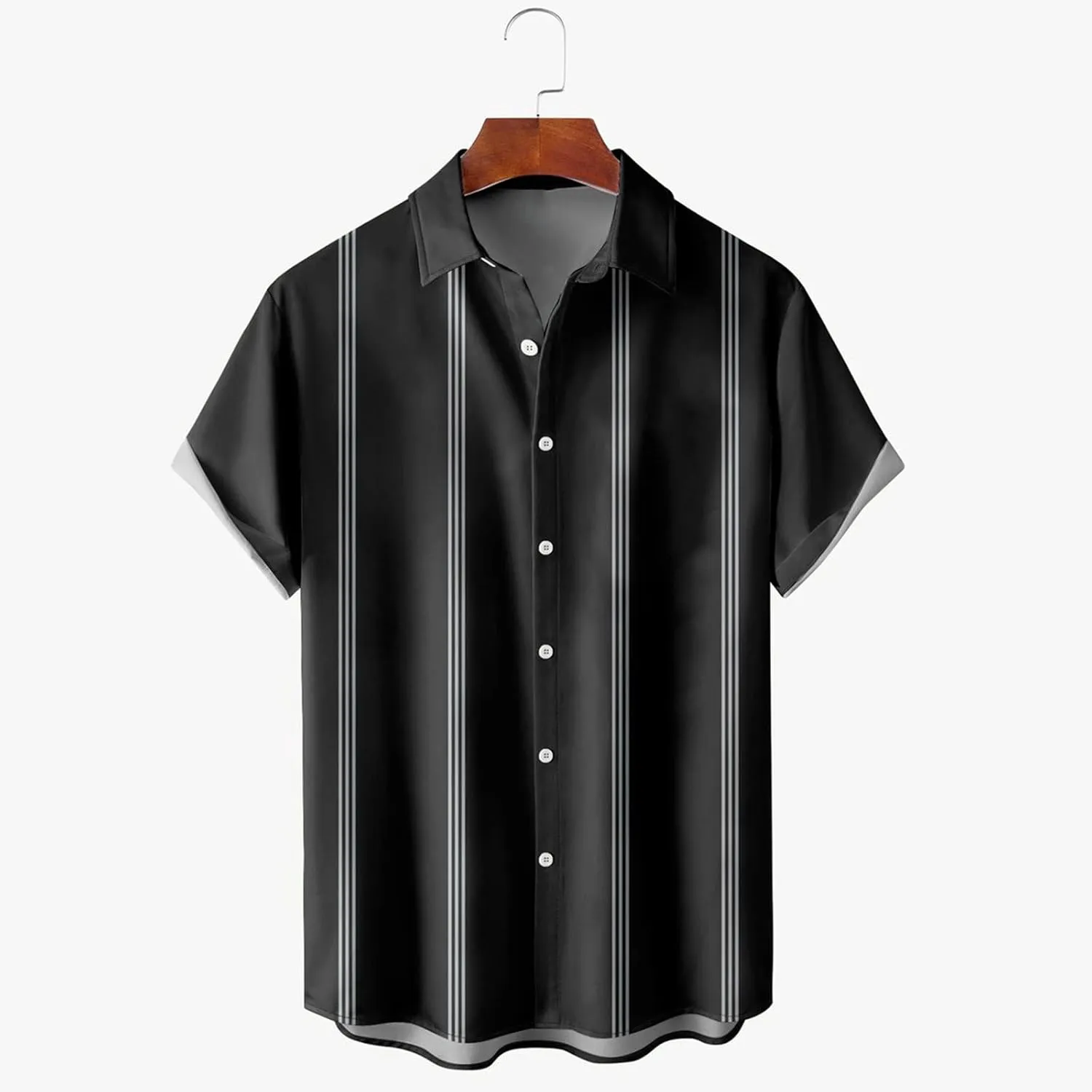 Hawaiian Shirt for Men Up Dress Shirt with Pocket Mens Button Down Shirts Cotton Short Sleeve Shirts