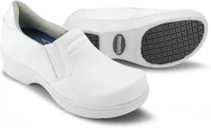 Hawkwell Pro Leather Nurse Clogs for Women Lightweight Slip Resistant Arch Support Healthcare Professional Nursing Shoes Work Clog
