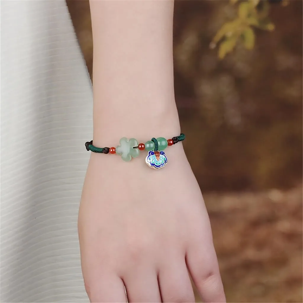 HBJWOV Vintage Bracelet Women Ethnic Hand Jewelry Handmade Braided Hand Rope Ancient Jewelry
