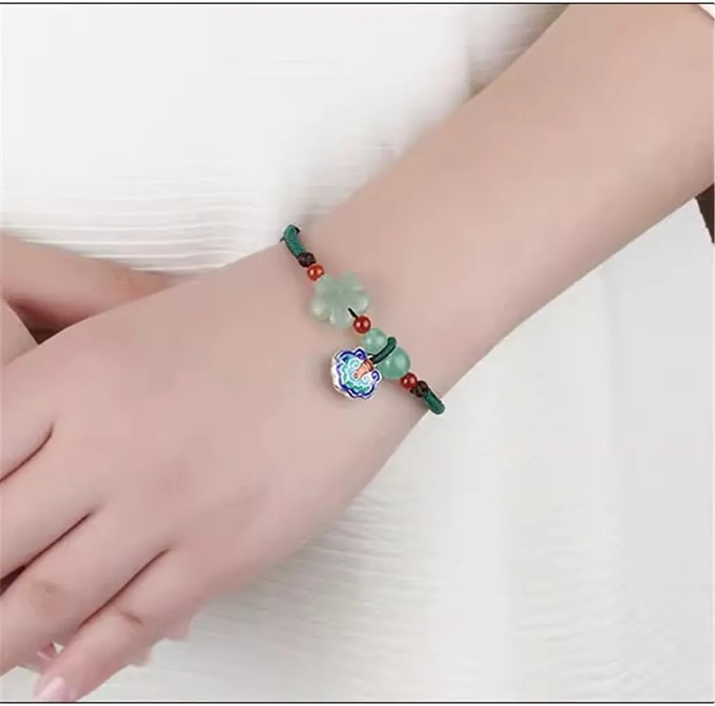HBJWOV Vintage Bracelet Women Ethnic Hand Jewelry Handmade Braided Hand Rope Ancient Jewelry