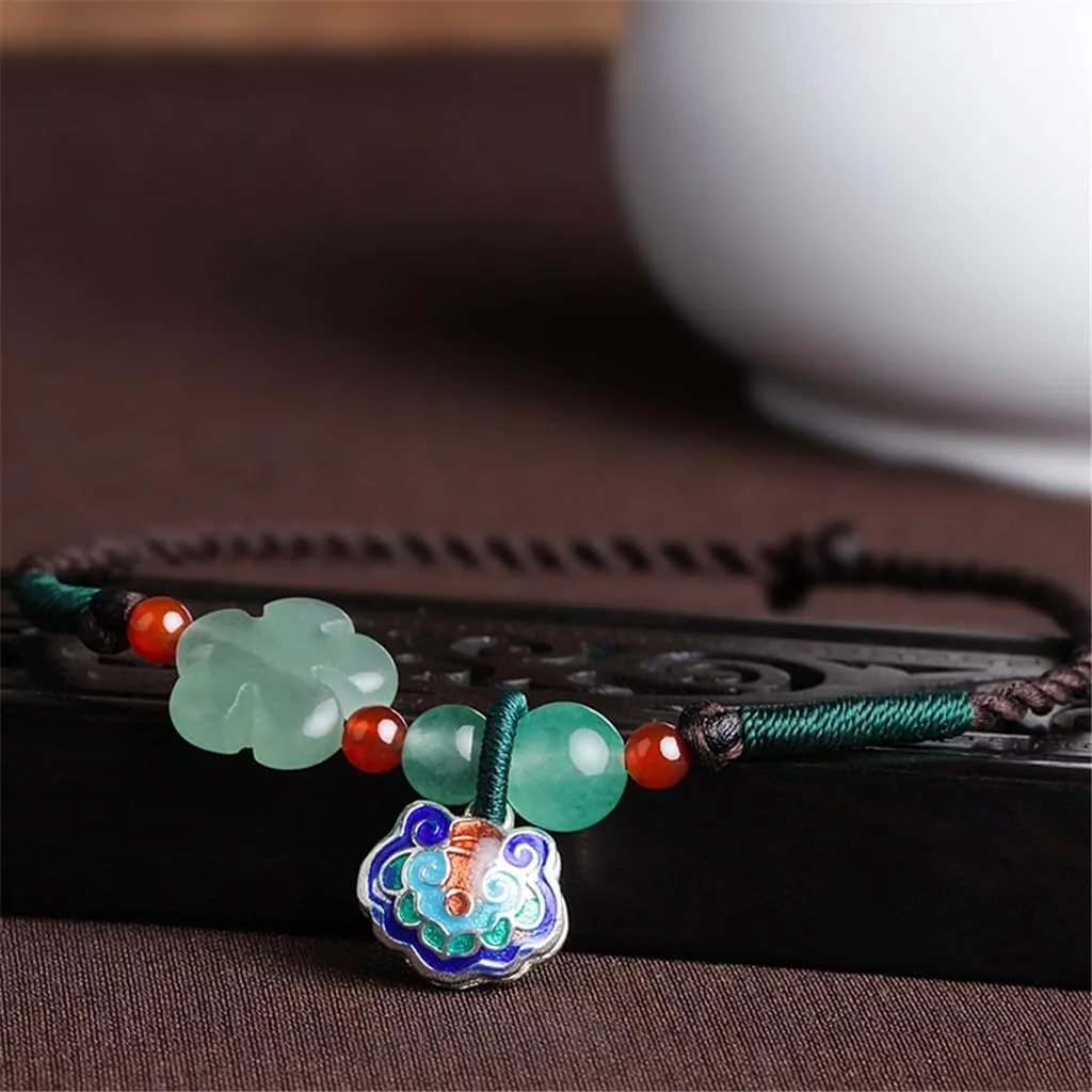 HBJWOV Vintage Bracelet Women Ethnic Hand Jewelry Handmade Braided Hand Rope Ancient Jewelry