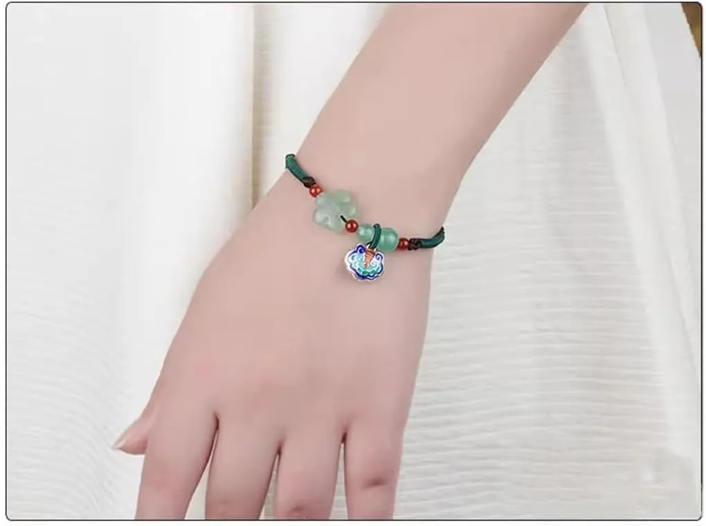 HBJWOV Vintage Bracelet Women Ethnic Hand Jewelry Handmade Braided Hand Rope Ancient Jewelry