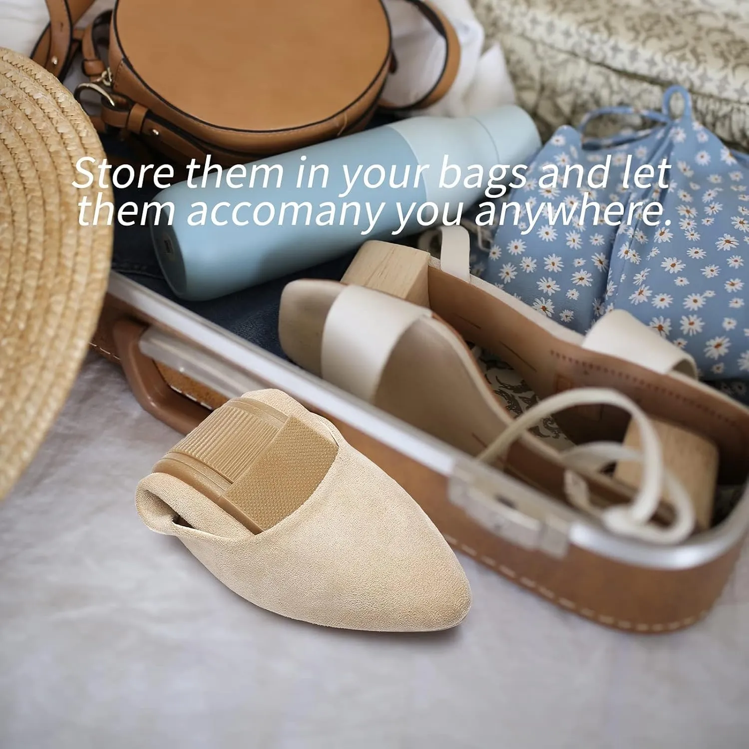 HEAWISH Women??s Black Flats Shoes Comfortable Suede Pointed Toe Slip On Casual Ballet Flats Dress Shoes Nude Flats