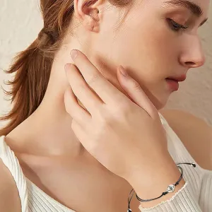 HELLORSO Handmade String Bracelet for Women Men Compass Braided Adjustable Charm Bracelets Minimalist Graduate Gifts