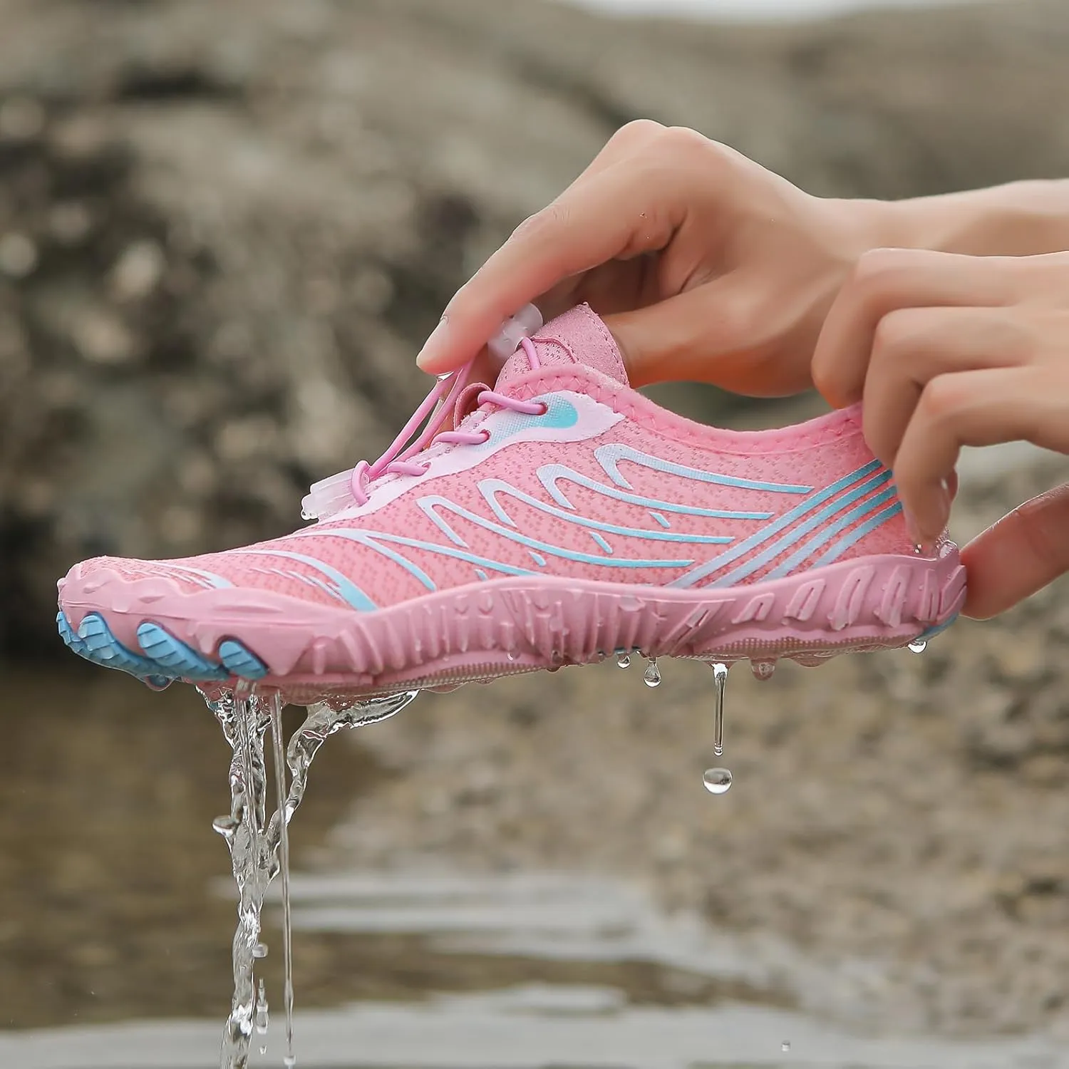Hike Barefoot Shoes for Women Men Quick Dry Waterproof Barefoot Footwear Anti-Slip Grounding Shoes Running Healthy Athletic Sneaker Lightweight Beach Swim Outdoor Shoe