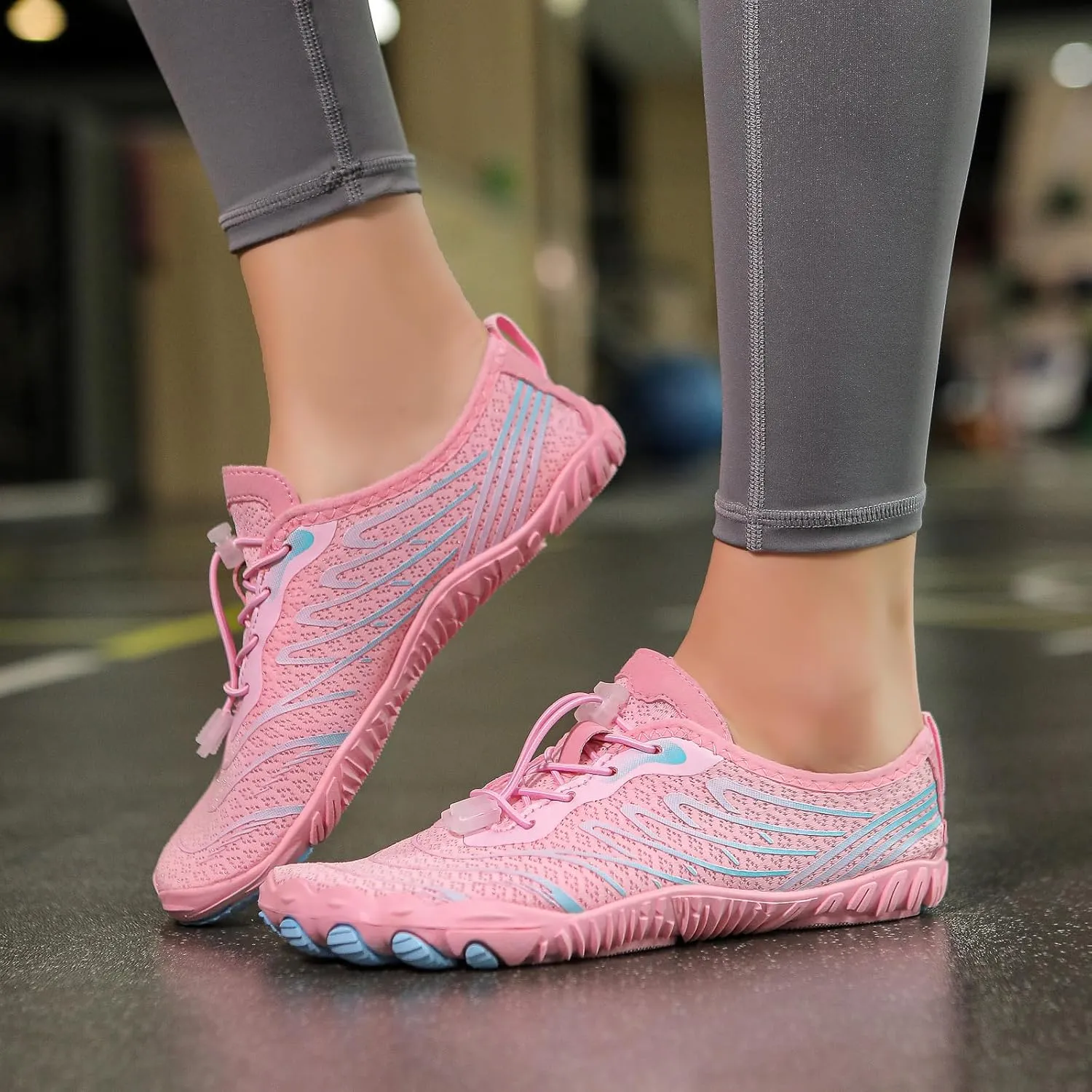 Hike Barefoot Shoes for Women Men Quick Dry Waterproof Barefoot Footwear Anti-Slip Grounding Shoes Running Healthy Athletic Sneaker Lightweight Beach Swim Outdoor Shoe