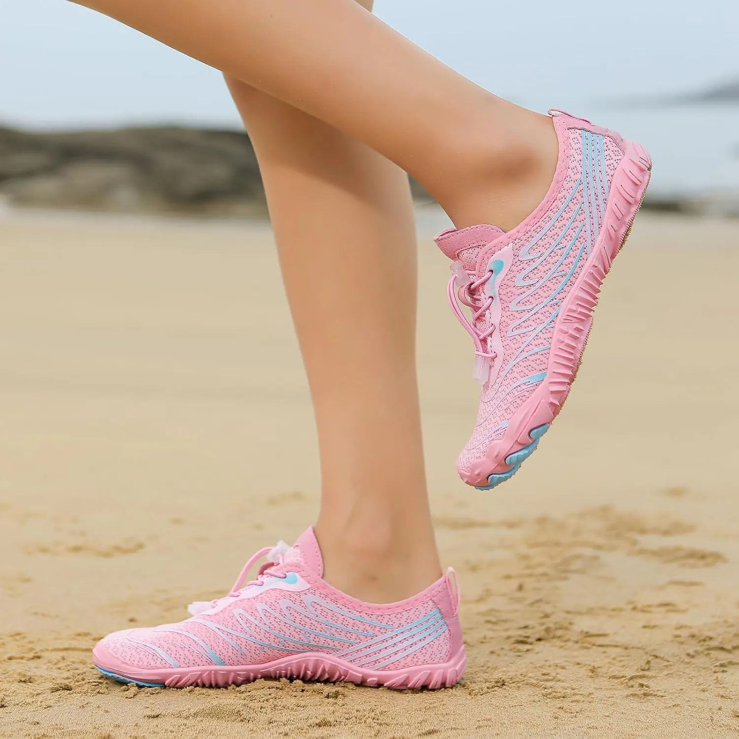 Hike Barefoot Shoes for Women Men Quick Dry Waterproof Barefoot Footwear Anti-Slip Grounding Shoes Running Healthy Athletic Sneaker Lightweight Beach Swim Outdoor Shoe