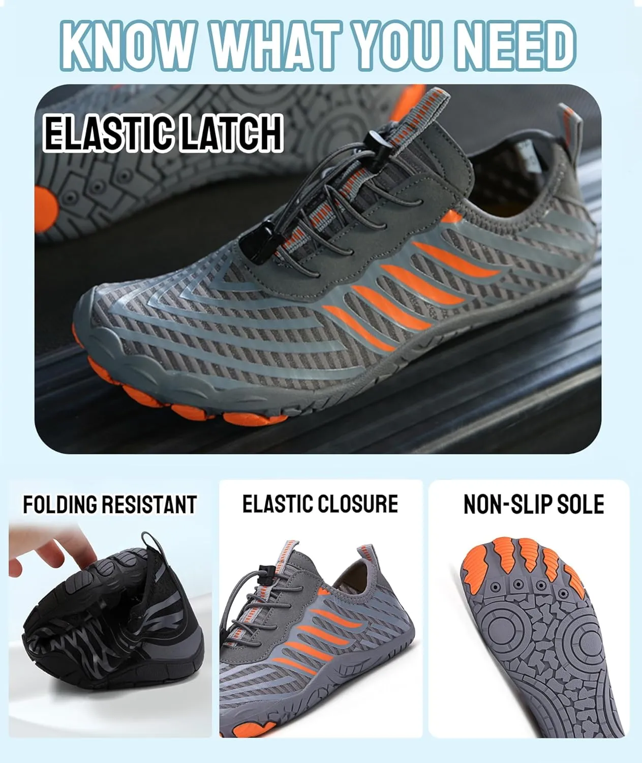 Hike Barefoot Shoes for Women Men Waterproof Trail Running Healthy & Non-Slip Barefoot Shoes