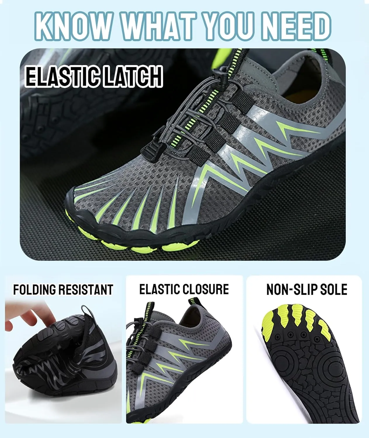 Hike Barefoot Shoes for Women Men Waterproof Trail Running Healthy & Non-Slip Barefoot Shoes