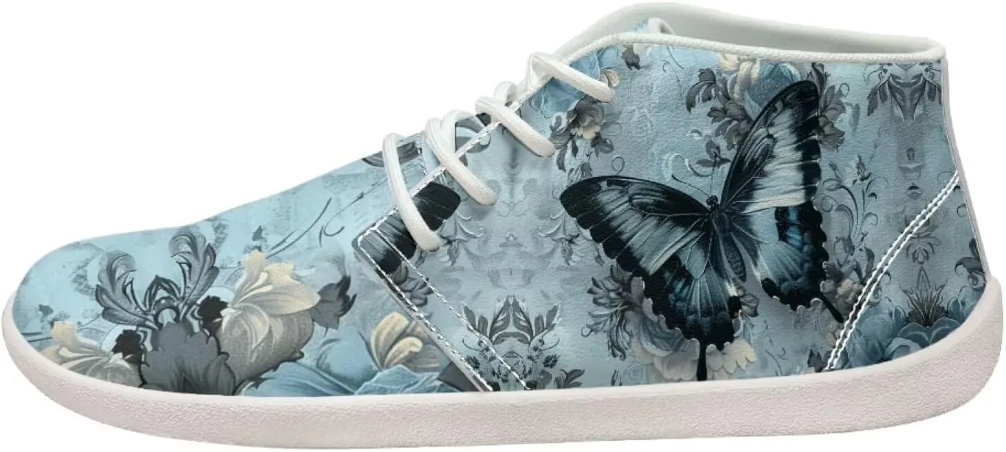 Howilath Butterfly & Dragonfly Barefoot Running Shoes Men, Wide Toe Box Low Zero Drop Sneaker Minimalist Shoes for Walking Hiking