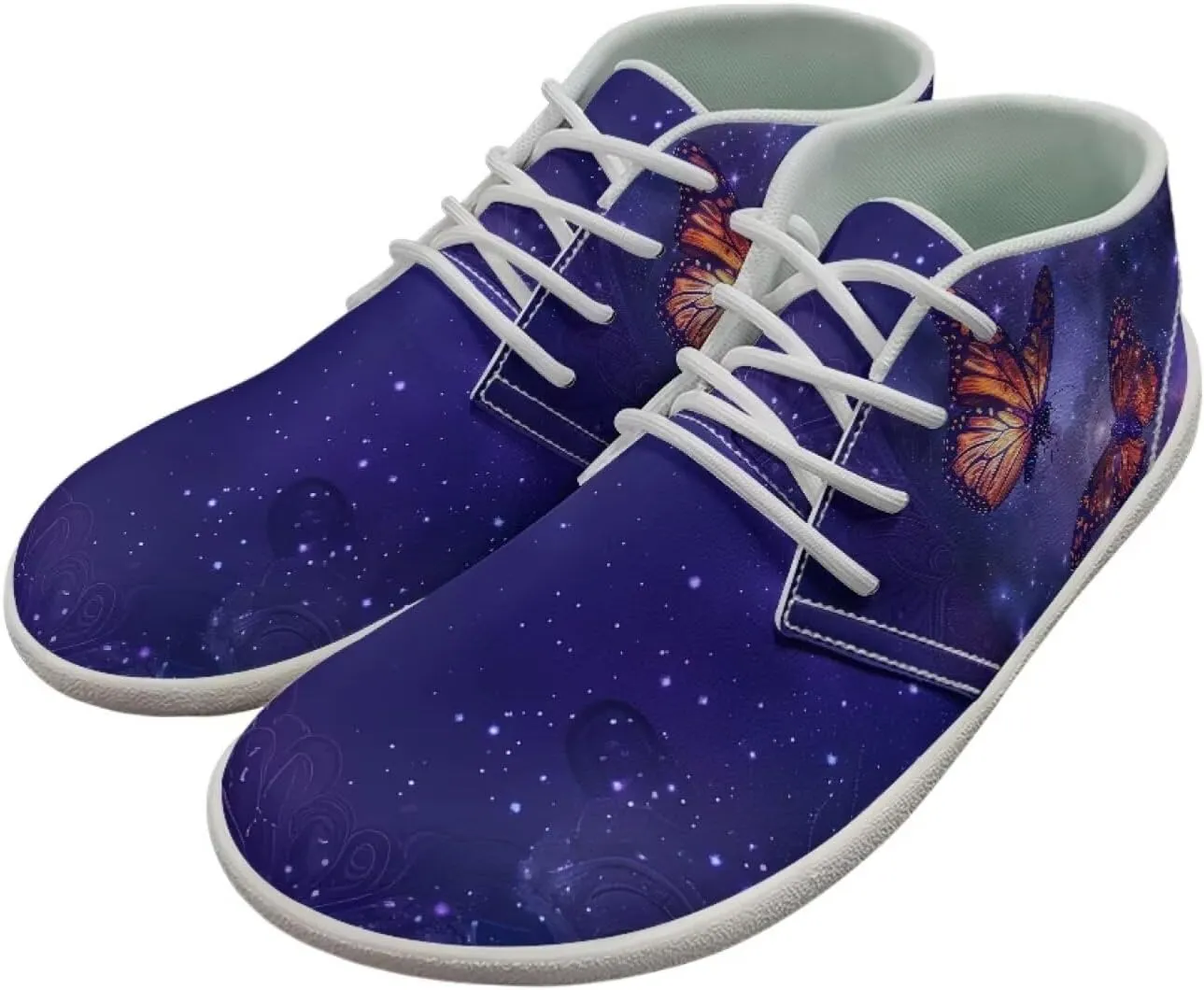 Howilath Butterfly & Dragonfly Barefoot Running Shoes Men, Wide Toe Box Low Zero Drop Sneaker Minimalist Shoes for Walking Hiking