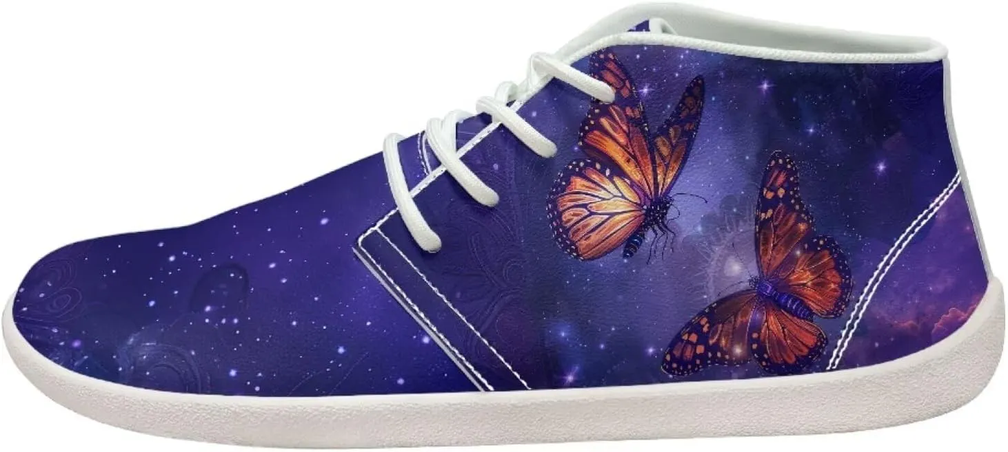 Howilath Butterfly & Dragonfly Barefoot Running Shoes Men, Wide Toe Box Low Zero Drop Sneaker Minimalist Shoes for Walking Hiking