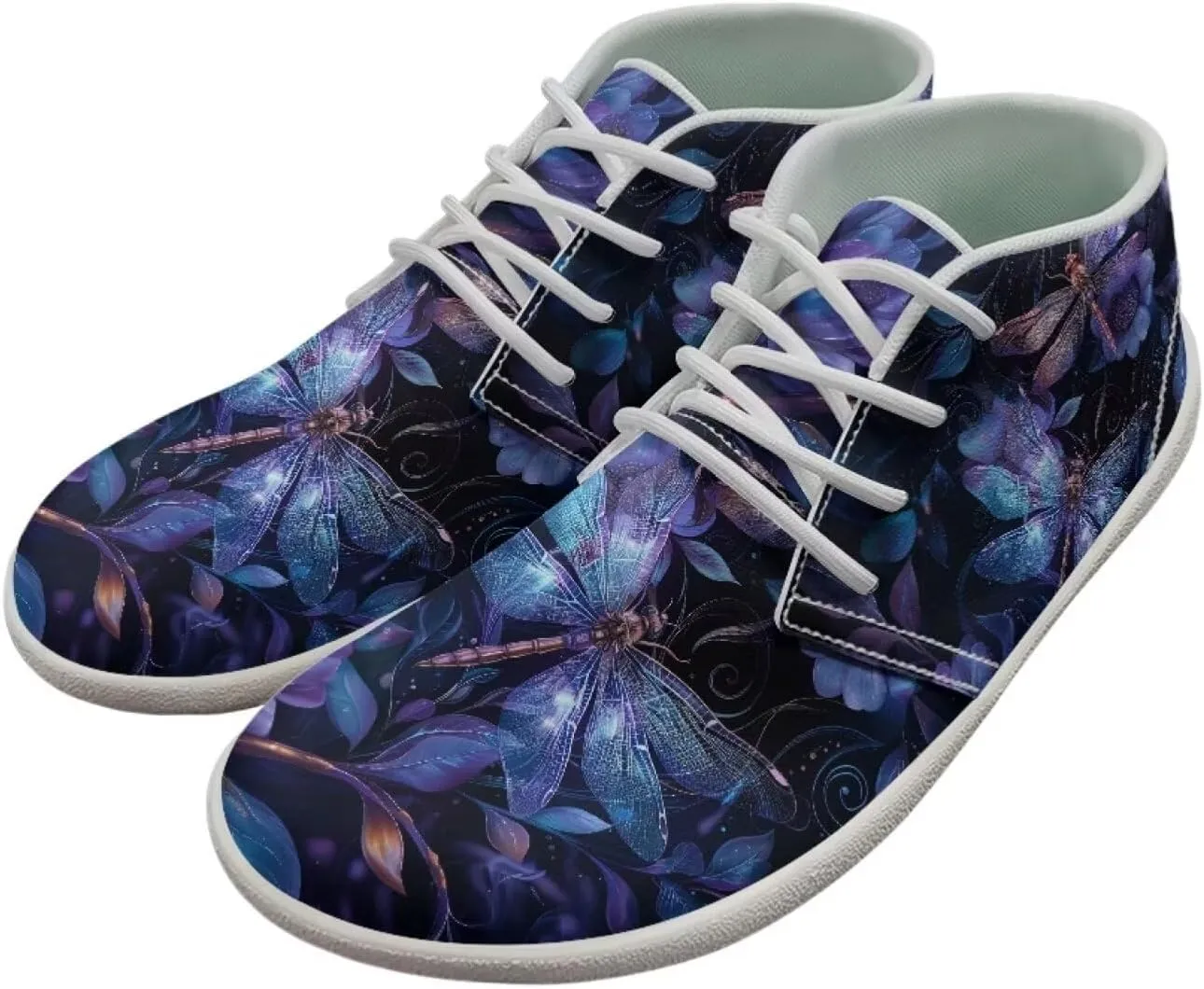 Howilath Butterfly & Dragonfly Barefoot Running Shoes Men, Wide Toe Box Low Zero Drop Sneaker Minimalist Shoes for Walking Hiking