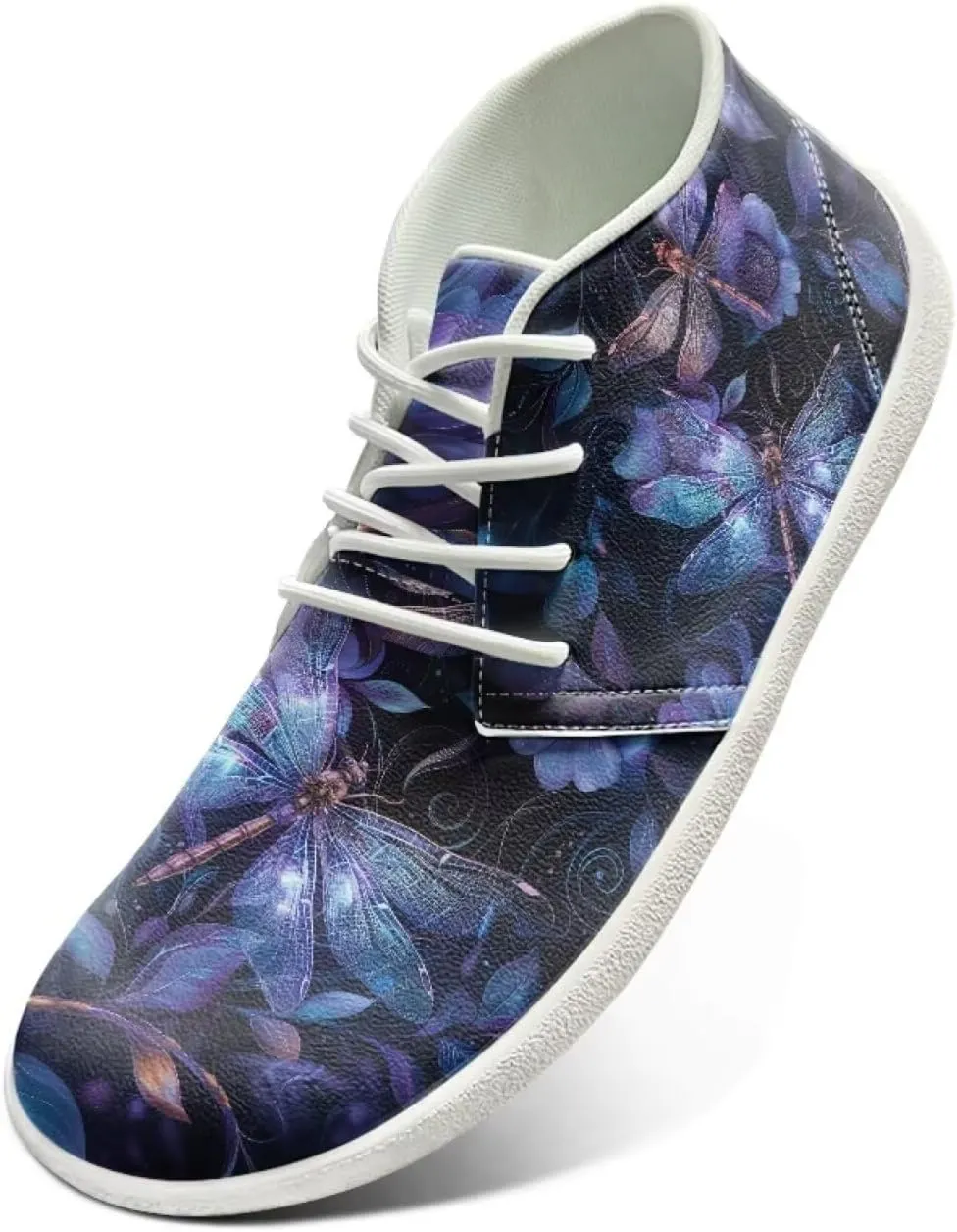 Howilath Butterfly & Dragonfly Barefoot Running Shoes Men, Wide Toe Box Low Zero Drop Sneaker Minimalist Shoes for Walking Hiking