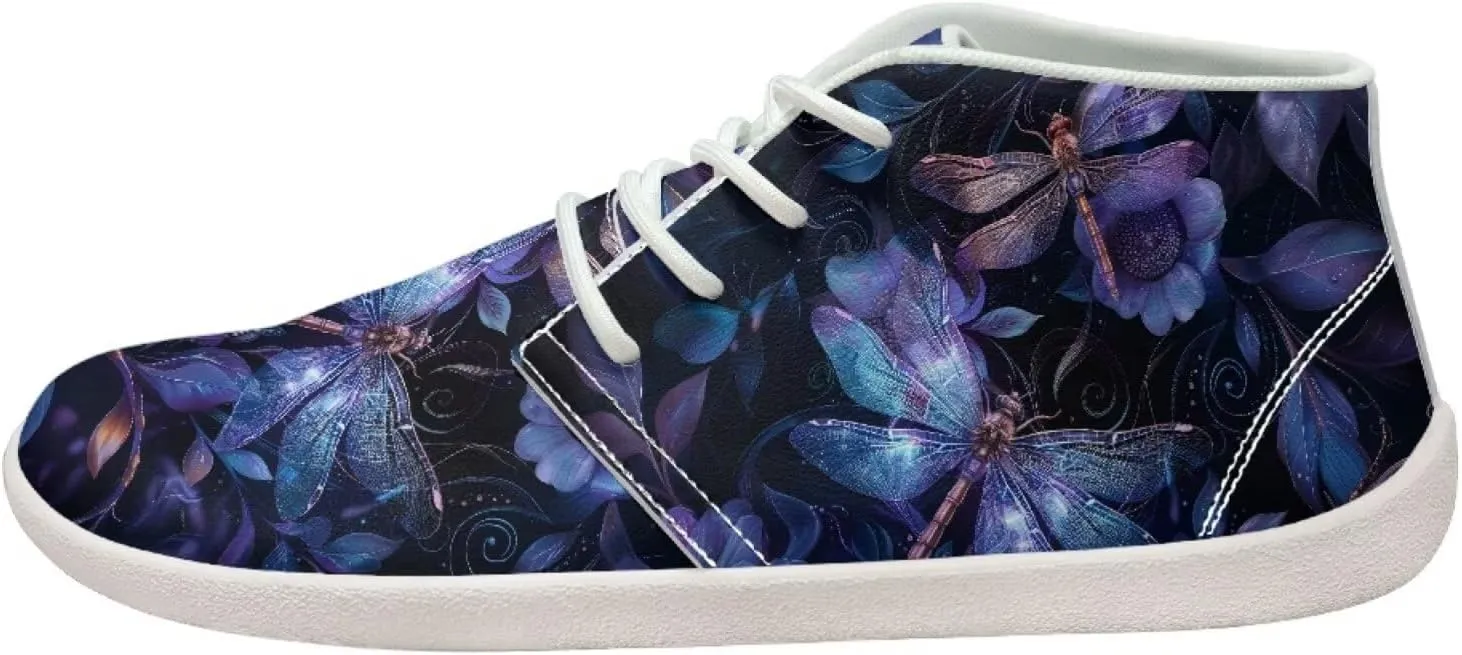 Howilath Butterfly & Dragonfly Barefoot Running Shoes Men, Wide Toe Box Low Zero Drop Sneaker Minimalist Shoes for Walking Hiking