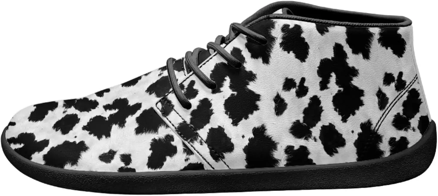 Howilath Zebra Print Barefoot Shoes Men Waterproof Running Cross Training Shoe with Zero Drop Sole Low Zero Drop Sneaker