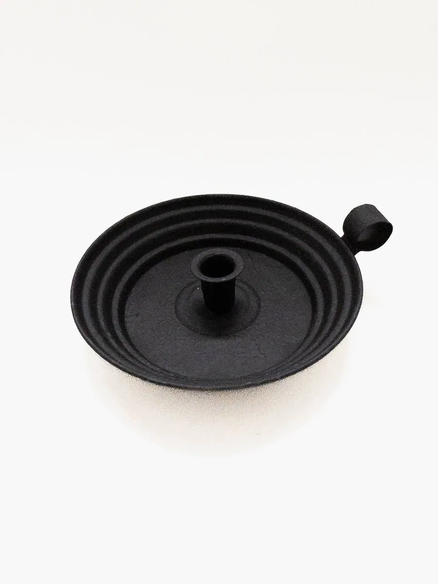 Iron Round Candlestick Holder