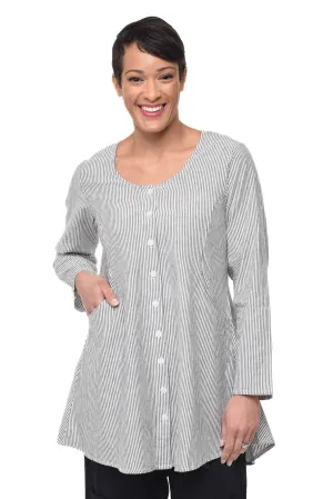 Ivy Womens Jacket in Ticking Stripe
