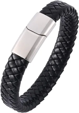 Jewelry Bracelets, Stainless Steel Bracelets Simple Style Braided Engagement Jewelry Gifts for Men