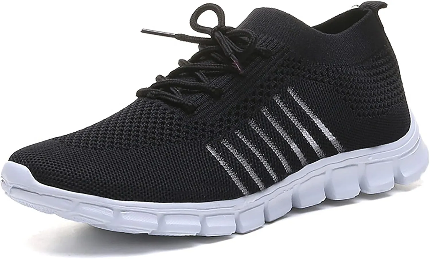JITUUE Sneakers for Women Slip On Mesh Breathable Lace Up Casual Running Shoes