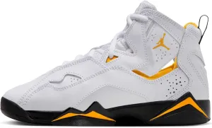 Jordan Big Kid's True Flight White/Black-Yellow Ochre (343795 107)