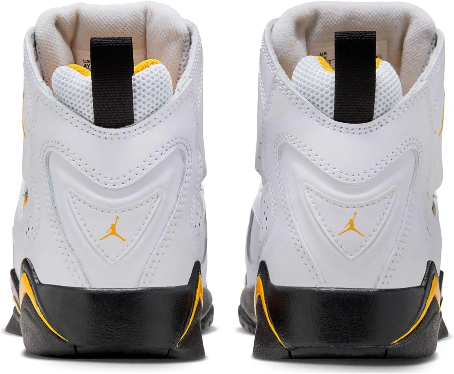 Jordan Big Kid's True Flight White/Black-Yellow Ochre (343795 107)