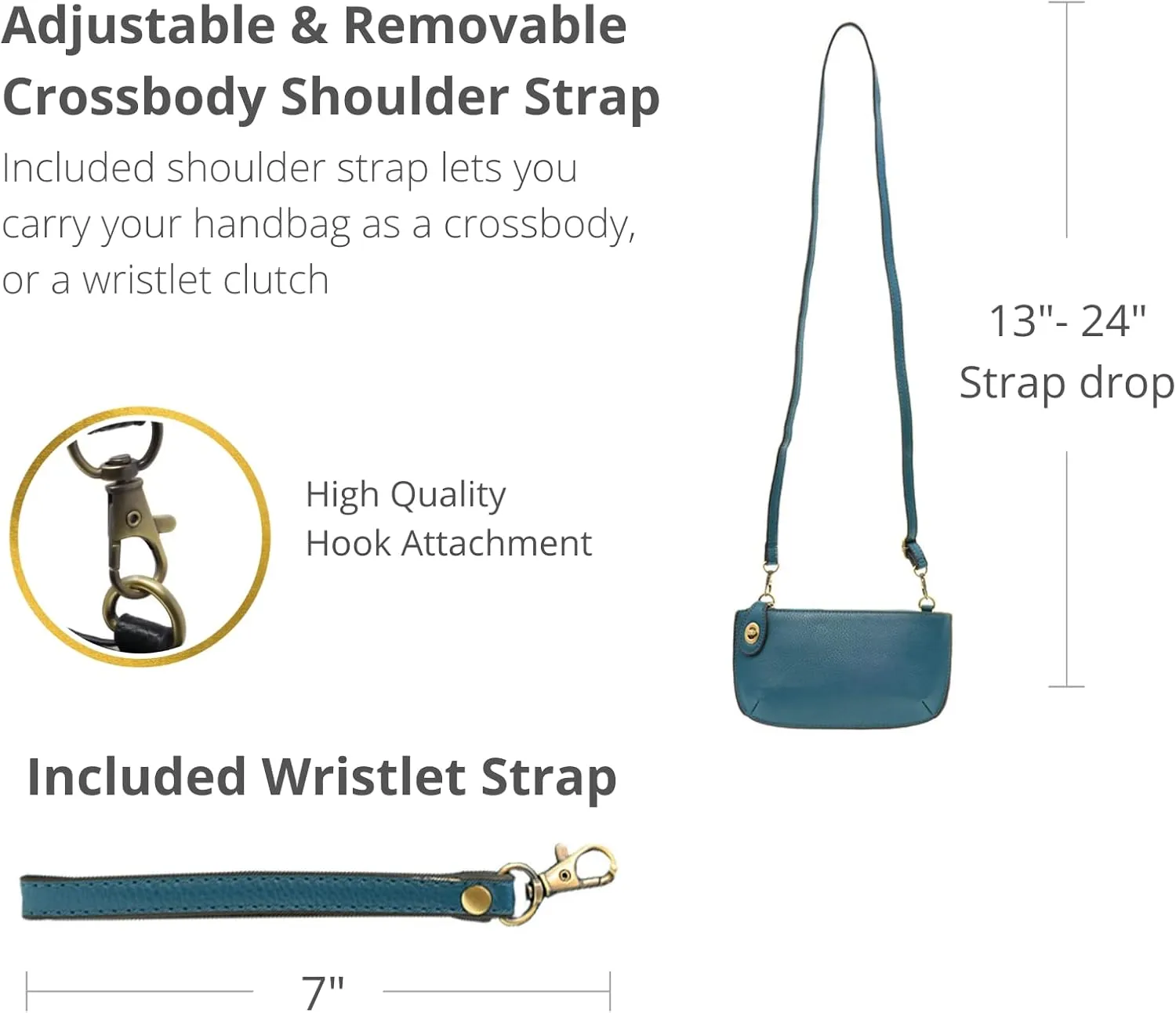 Joy Susan Women's Fashion Purse Mini Crossbody Wristlet Clutch Handbag