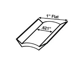 JR Products Premium 1"  Vinyl Insert Screw Cover Trim