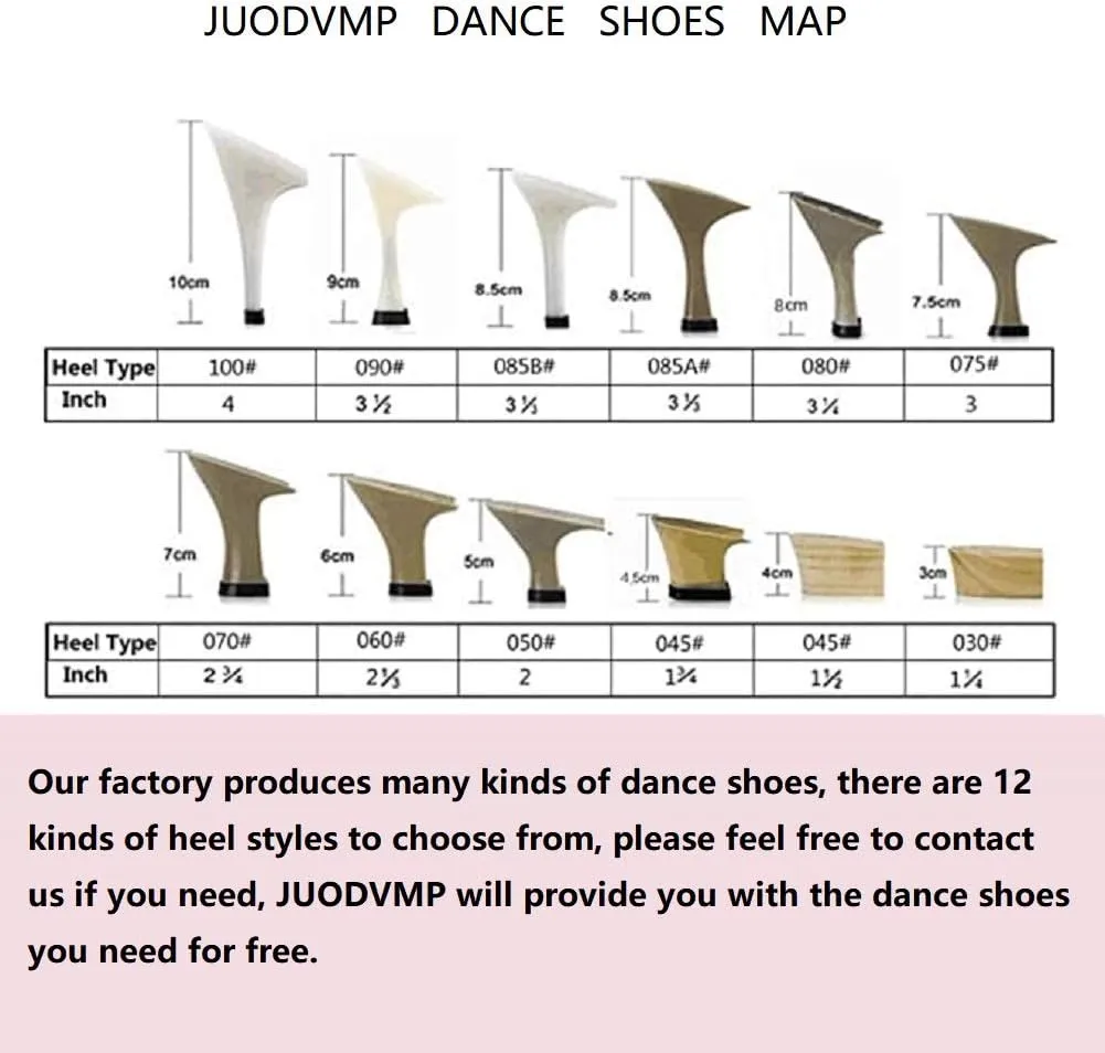 JUODVMP Womens Professional Latin Ballroom Dance Shoes Closed Toe Ladies T-Strap Modern Dance Pump Shoes, Model YC-L272