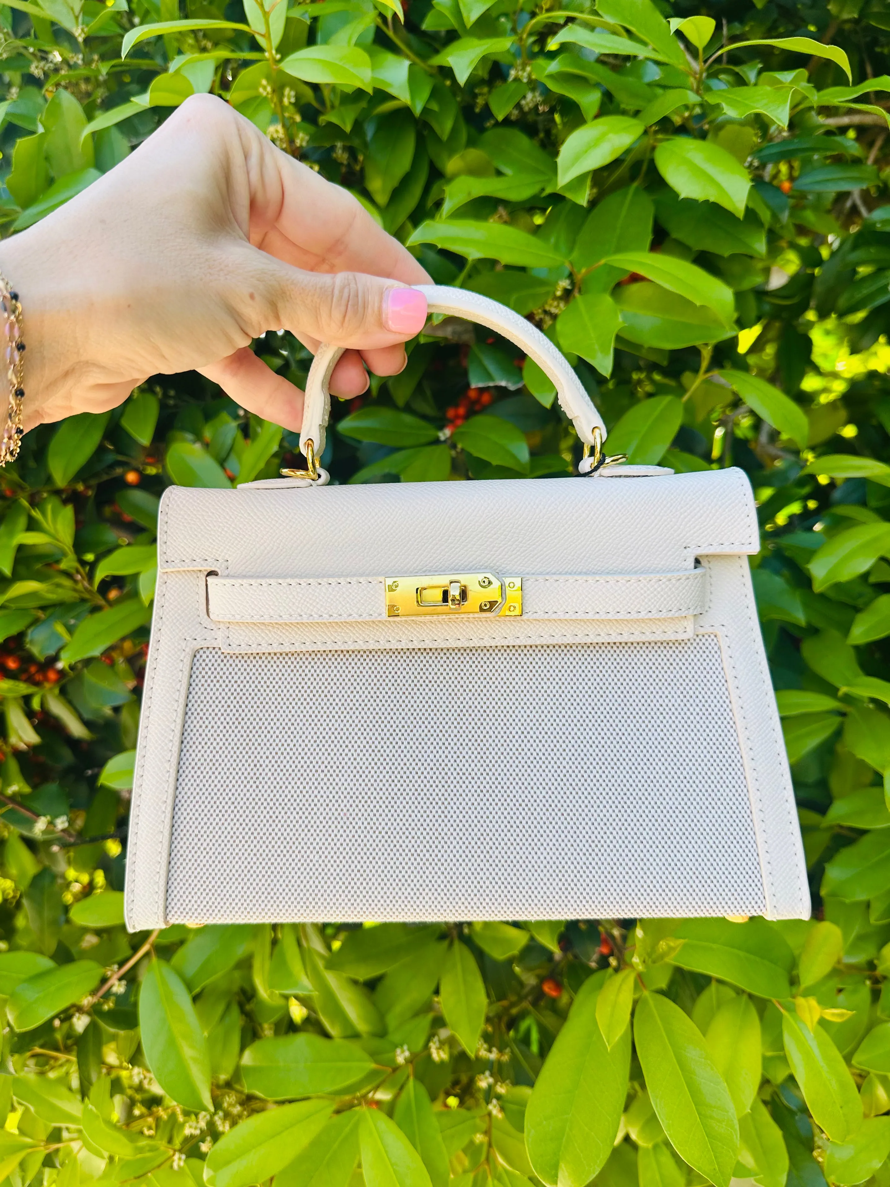 Kelly Antibes Handbag- Ivory