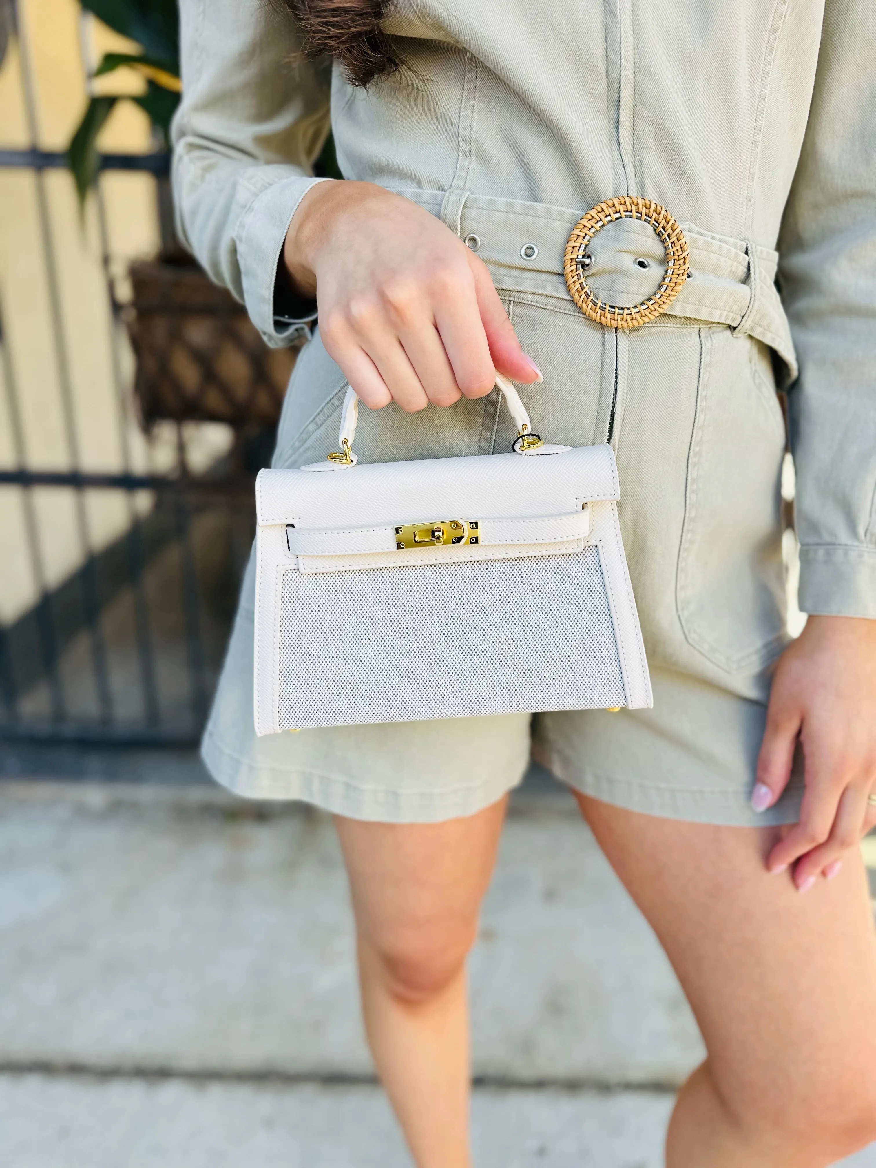 Kelly Antibes Handbag- Ivory